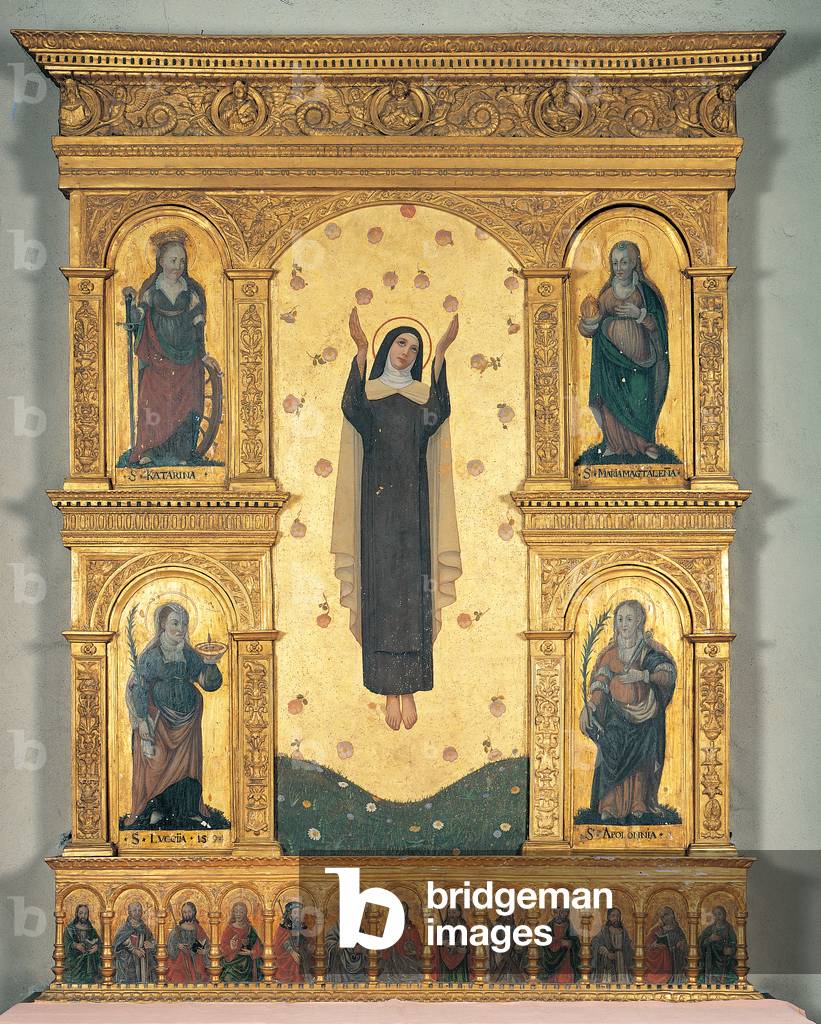 Polyptych, (wood carved and gilded)