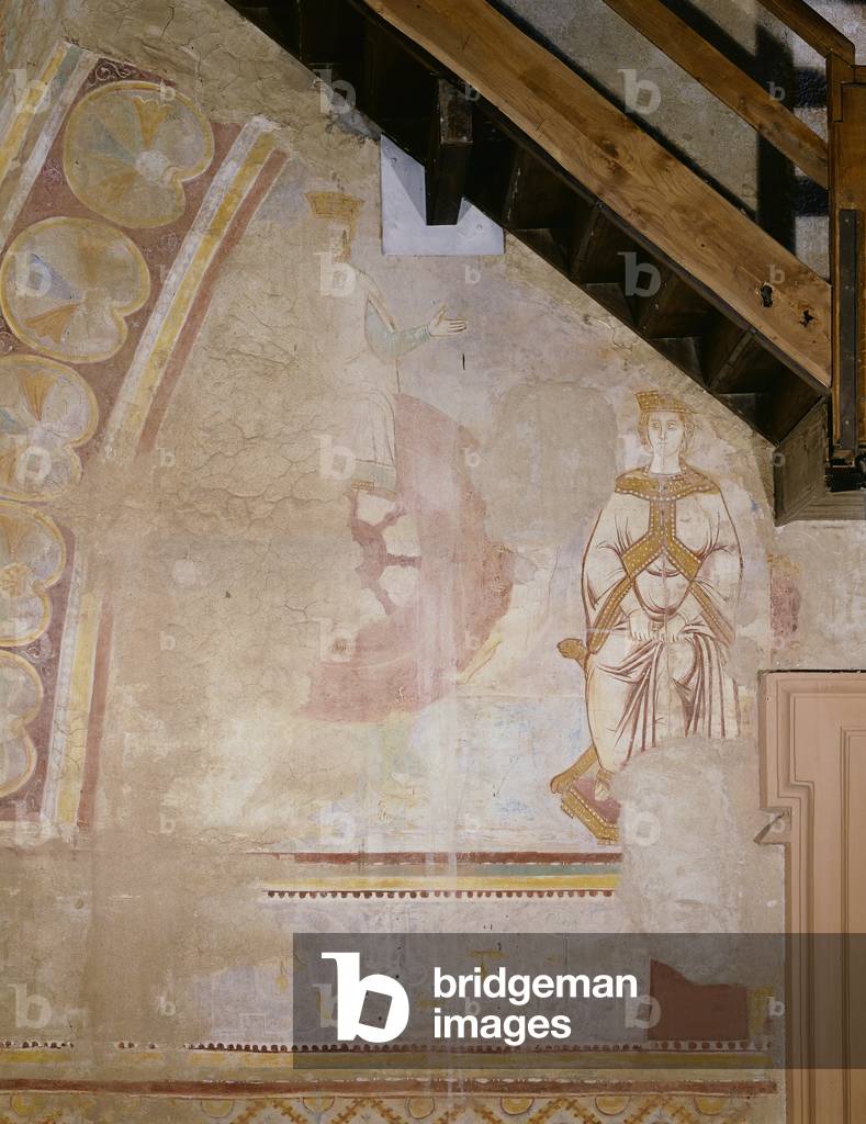 Angera - Borromeo Castle (Angera - Rocca Borromeo), by Master of Angera, 1277 c., 13th Century, fresco