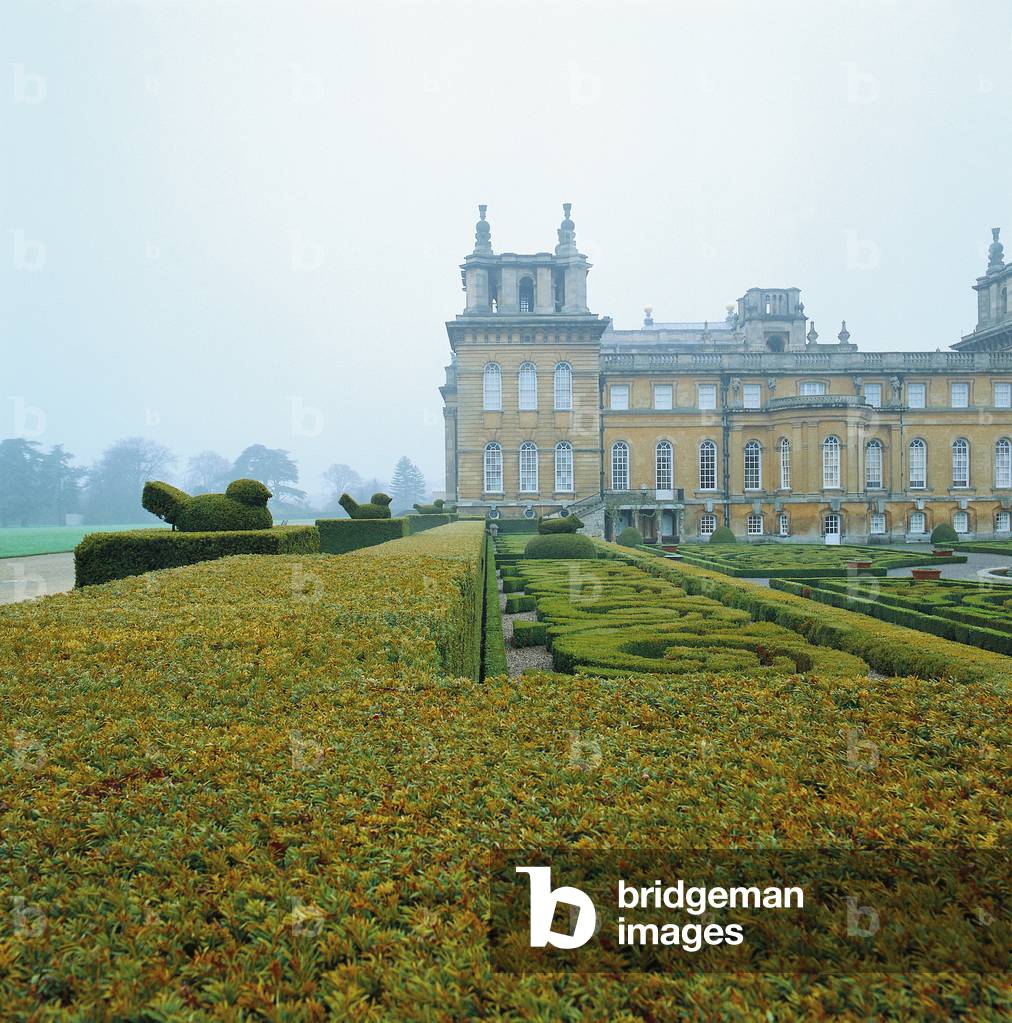 Blenheim Palace Gardens, by Achille Duchene, 1930, 20th Century
