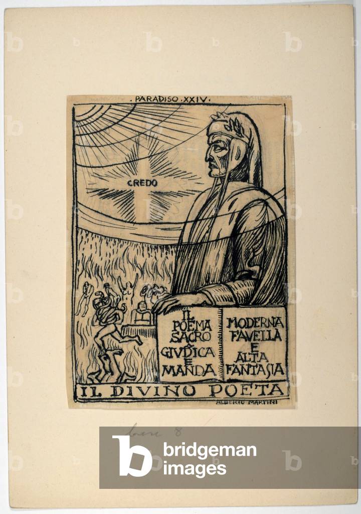 Dantesque Album (Album Dantesco), 1920-30 (pencil, Indian ink, gouache)