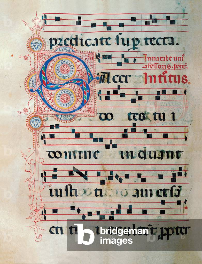 Proprio dei Santi gradual from St Andrew Apostle Eve to the Feast of pope Clement and Comune dei Santi gradual from an Apostle Eve to the dedication of the church, (illuminated manuscript)
