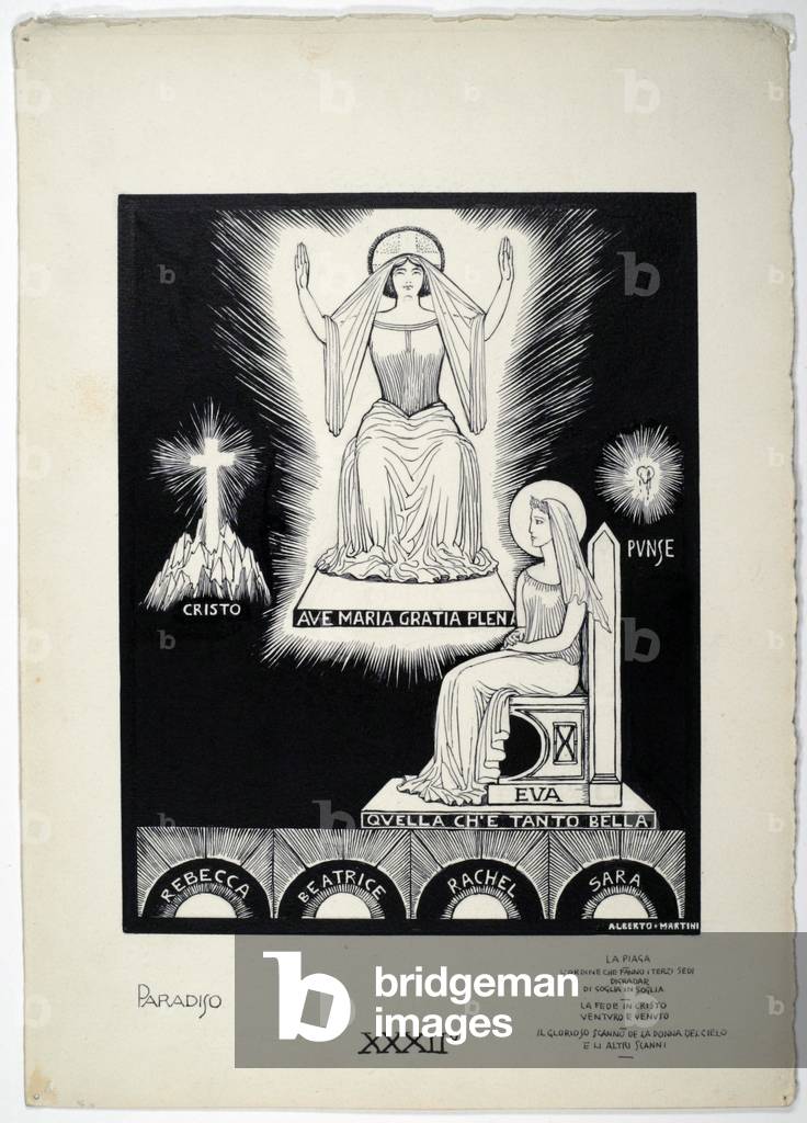 Dantesque Album (Album Dantesco), 1920-30 (pencil, Indian ink, gouache)