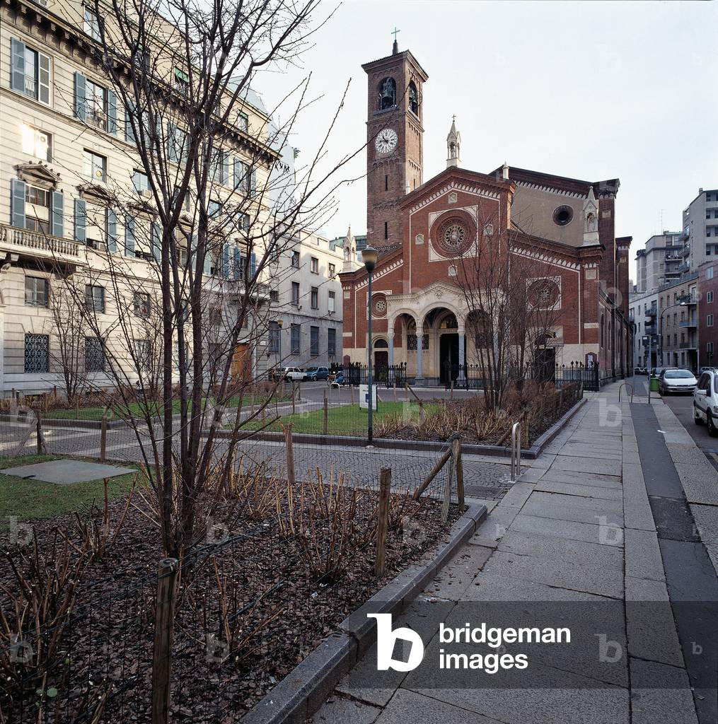 Sant'Eufemia church (Chiesa di Sant'Eufemia), by Terzaghi Enrico, 1870, 19th Century