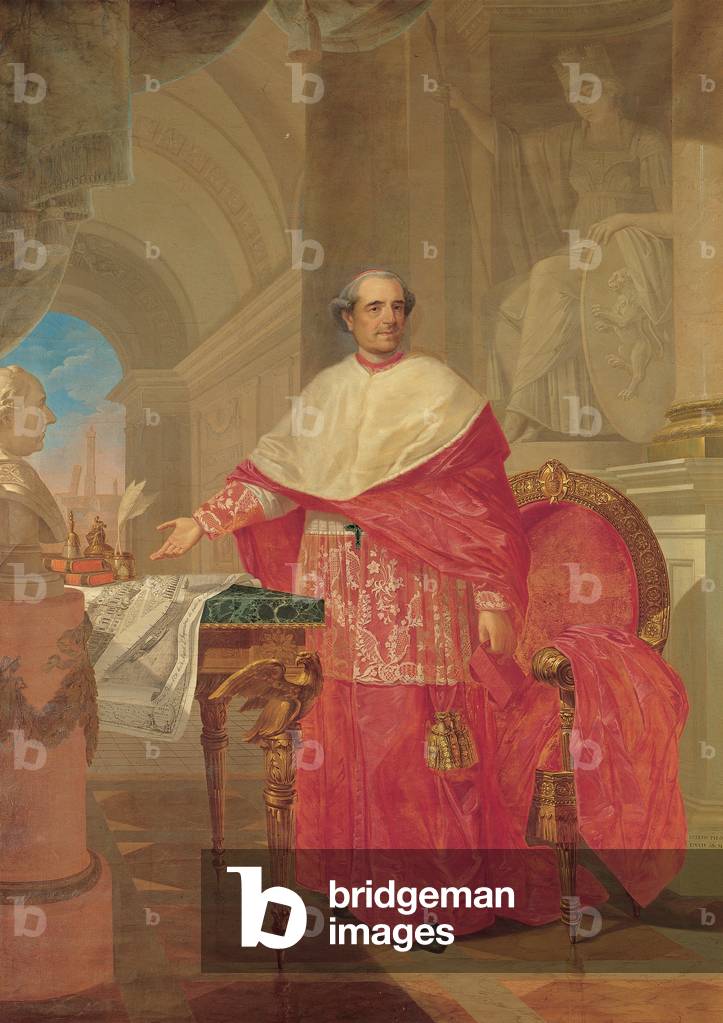 Portrait of Cardinal Andrea Archetti, 1787 (oil on canvas)