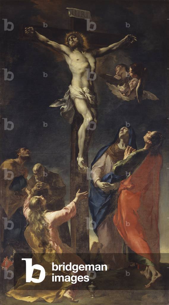 Crucifixion, by Francesco Polazzo, 18th Century, canvas