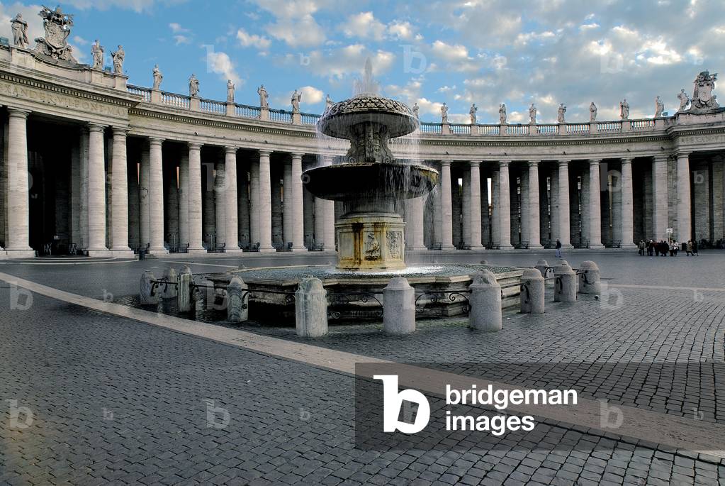 Fountain in Piazza San Pietro in the Vatican City, 1614 - 1615 (marble)