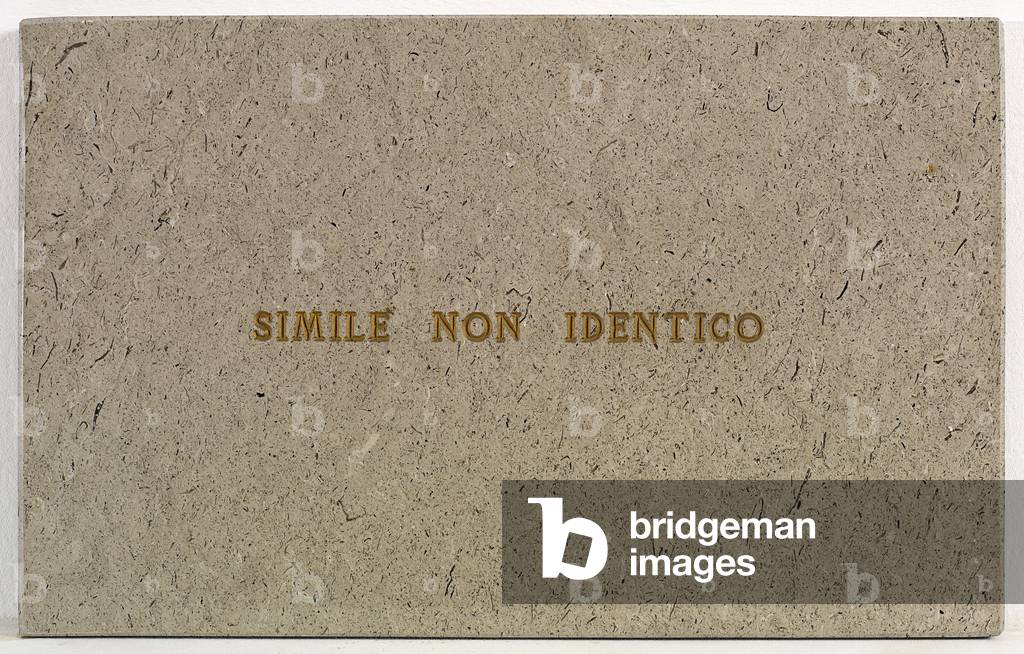 Similar, but not the Same (Simil, non identico), 1971 (marble plaques)
