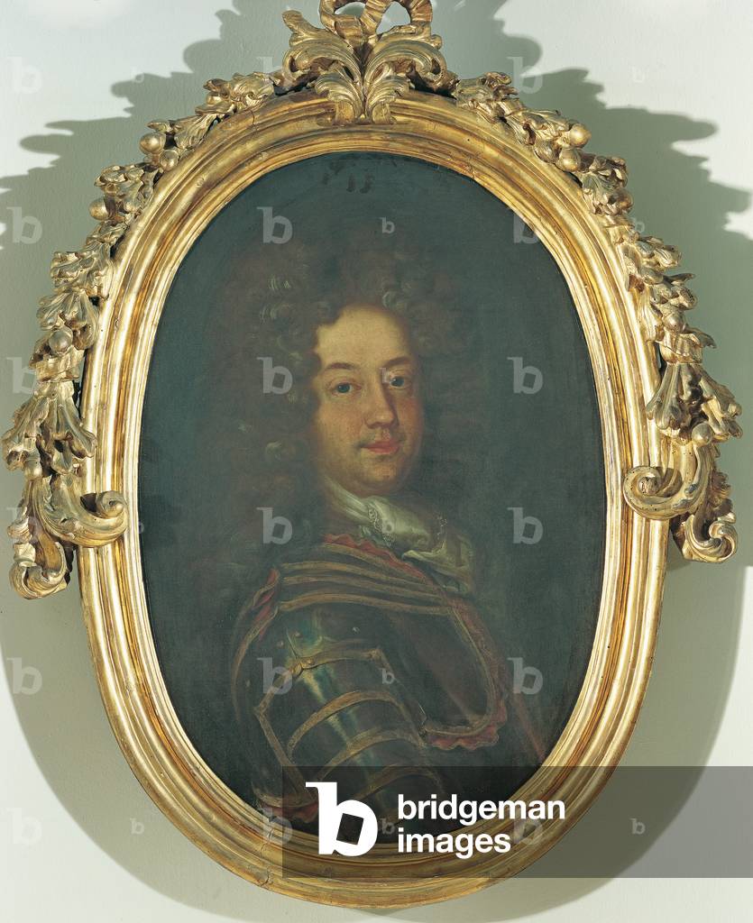 Portrait of Antonio Visconti from Saliceto, by Genoese Artist, first or second decade of the 18th Century, oil on cavnas