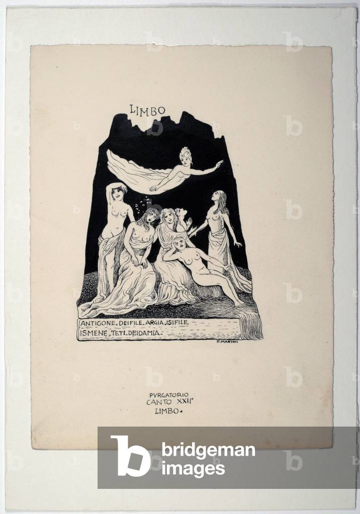 Dantesque Album (Album Dantesco), 1920-30 (pencil, Indian ink, gouache)