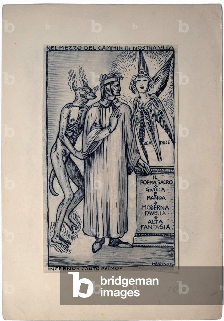 Dantesque Album (Album Dantesco), 1920-30 (pencil, Indian ink, gouache)