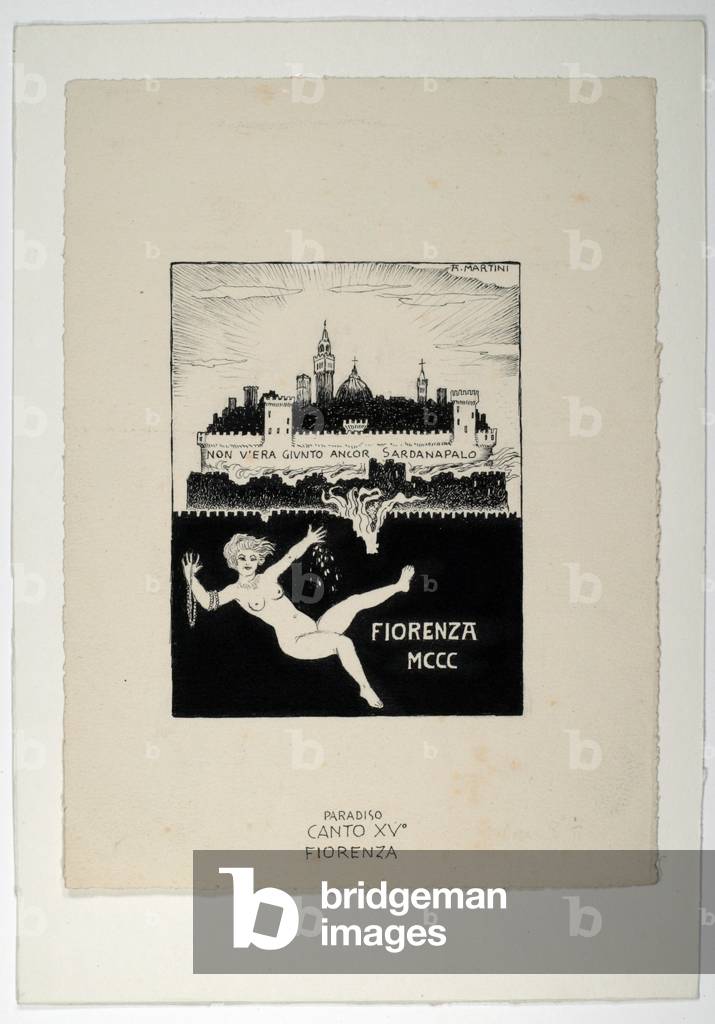 Dantesque Album (Album Dantesco), 1920-30 (pencil, Indian ink, gouache)