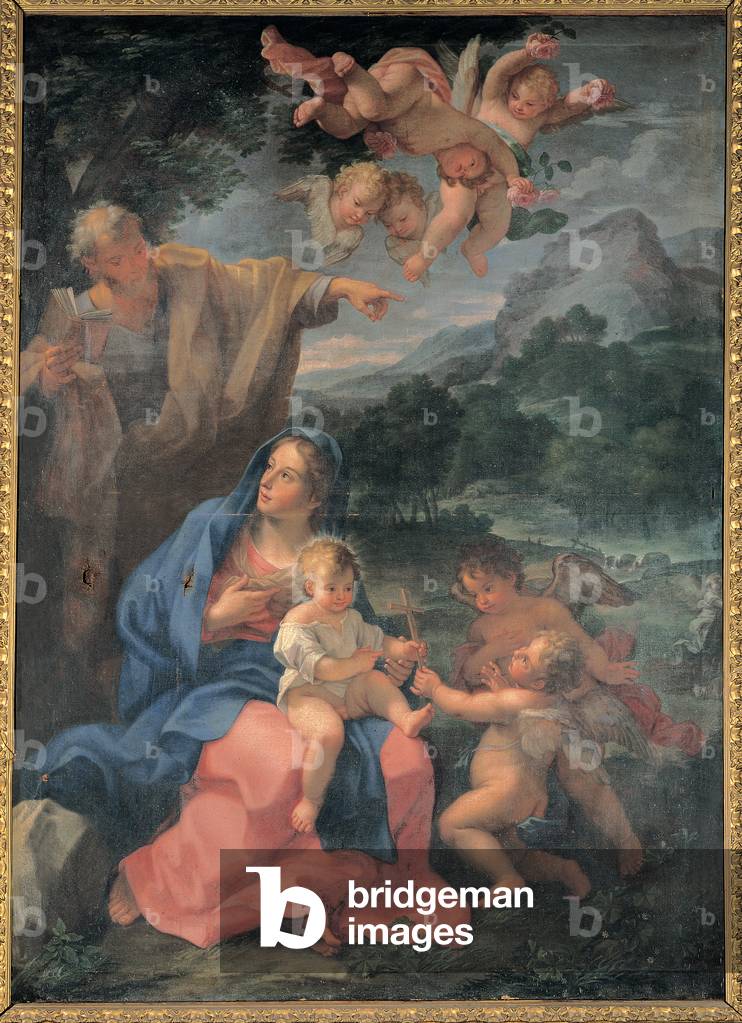 Resting on the Flight into Egypt, (oil on canvas)