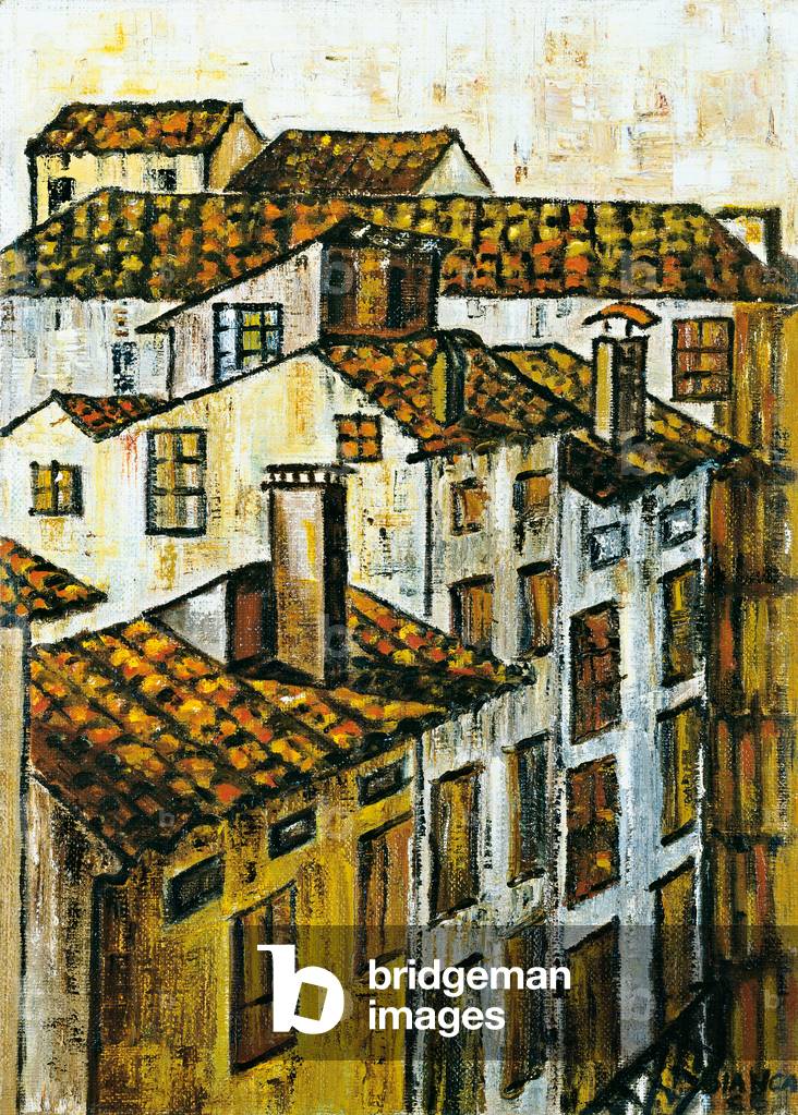 Roofs of Houses, 1968 (oil on canvas)