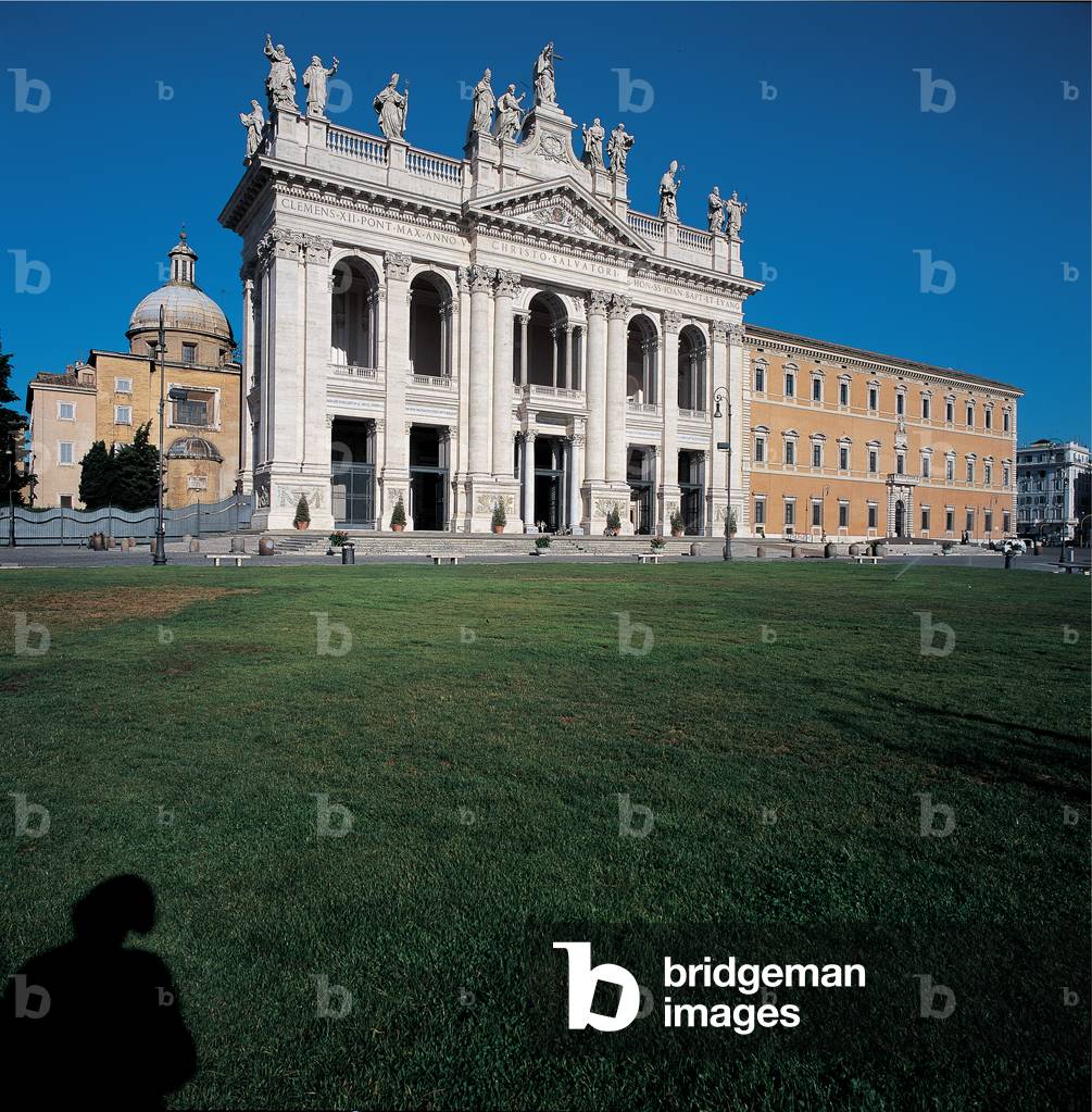 Basilica of San Giovanni in Laterano, Rome, (travertine, polychrome marbles, stucco)