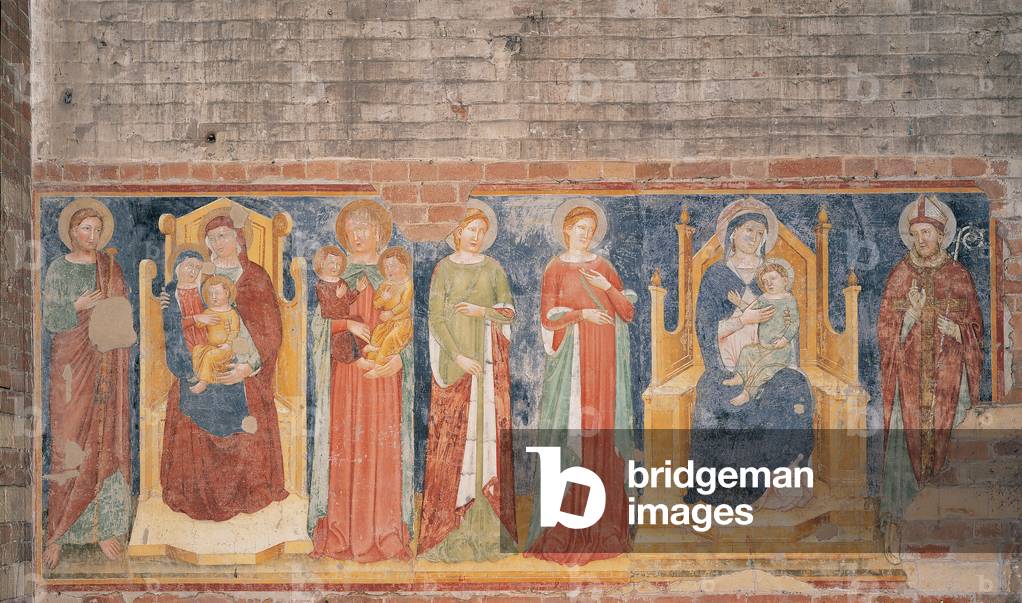 St Anne Metterza and Saints (the Family of Christ) Madonna and Child with Saints, (fresco)