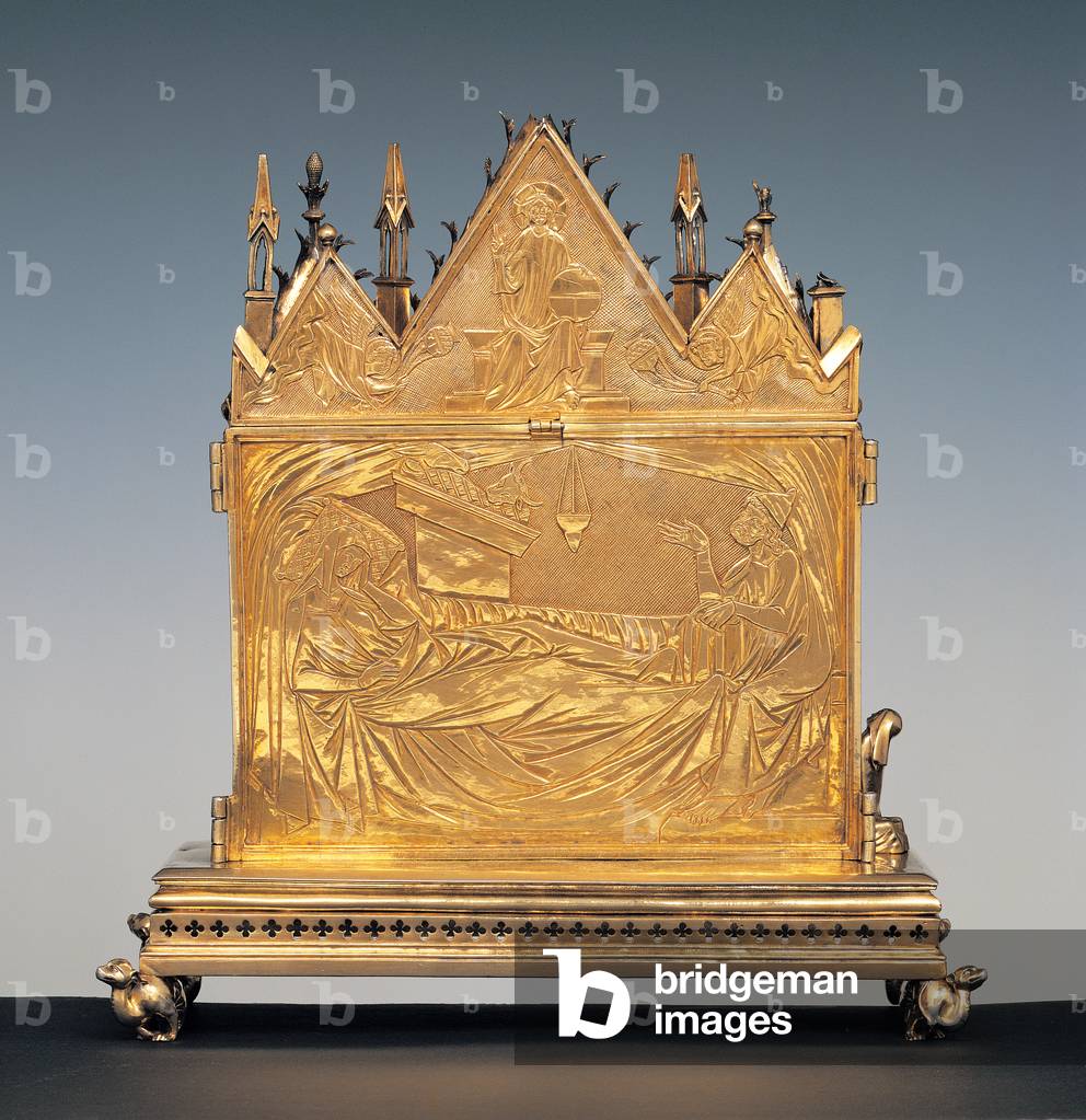 Reliquary of the seamless robe, (pressed silver, embossed and gilded)