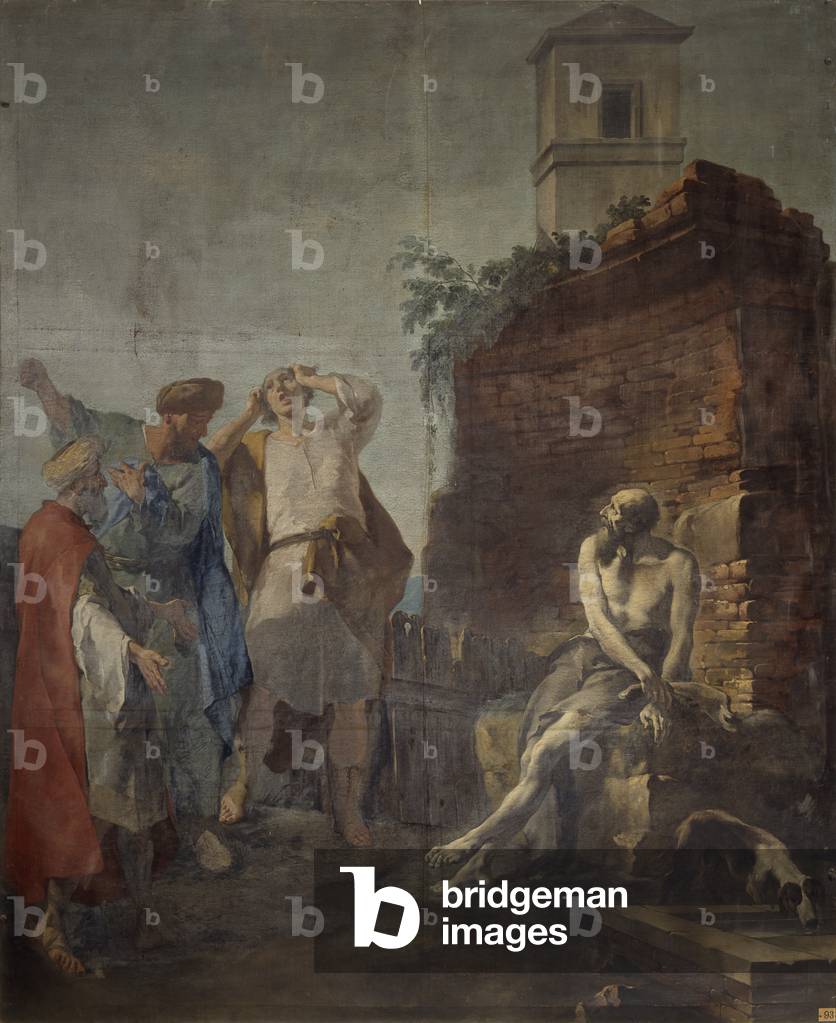 Job, by Francesco Polazzo, 18th Century, canvas