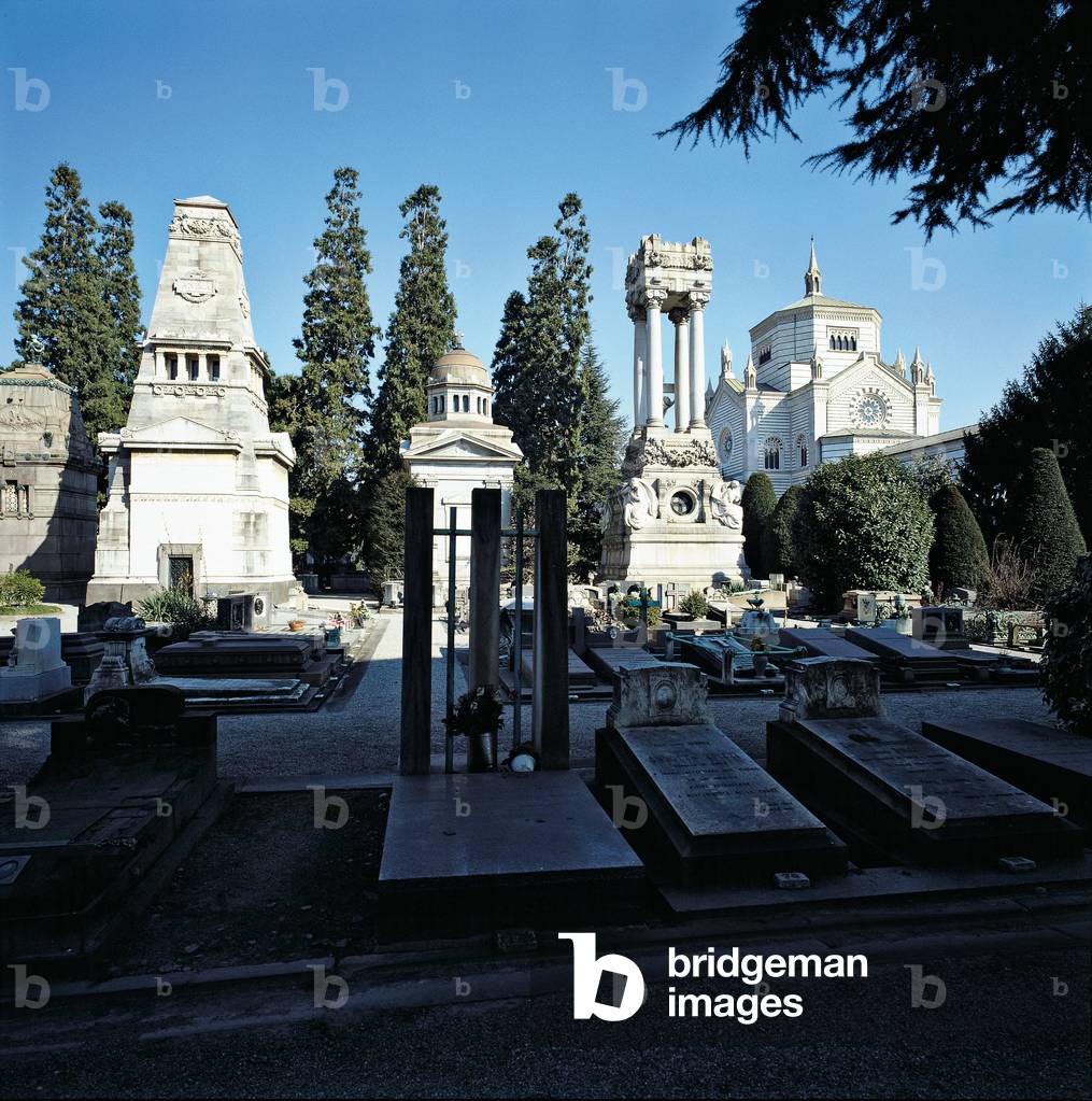Memorial Cemetery (Cimitero Monumentale), by Maciachini Carlo, 1863 - 1888, 19th Century