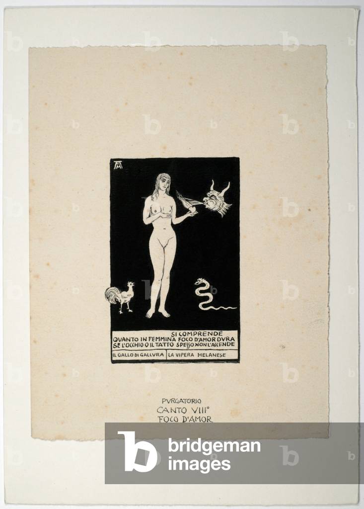 Dantesque Album (Album Dantesco), 1920-30 (pencil, Indian ink, gouache)