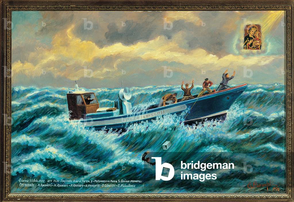 Ex Voto. Storm, by Unknown, 1972 (tempera on canvas)