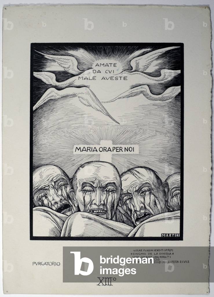 Dantesque Album (Album Dantesco), 1920-30 (pencil, Indian ink, gouache)