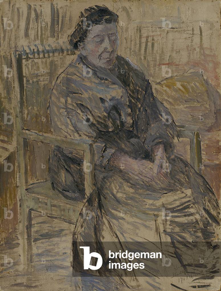 Study of a Sitting Woman, 1919 (oil on board)