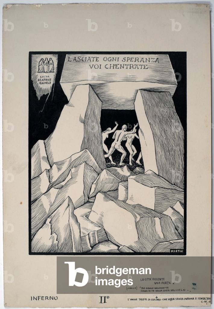 Dantesque Album (Album Dantesco), 1920-30 (pencil, Indian ink, gouache)