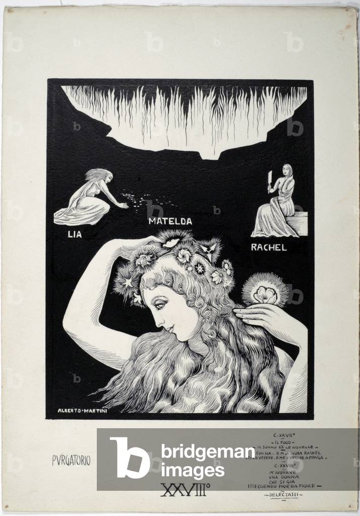 Dantesque Album (Album Dantesco), 1920-30 (pencil, Indian ink, gouache)