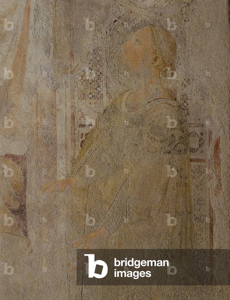 Crucifixion (Crocifissione), by Master of San Gottardo (Giotto's Workshop), 1340, 14th Century, detached fresco