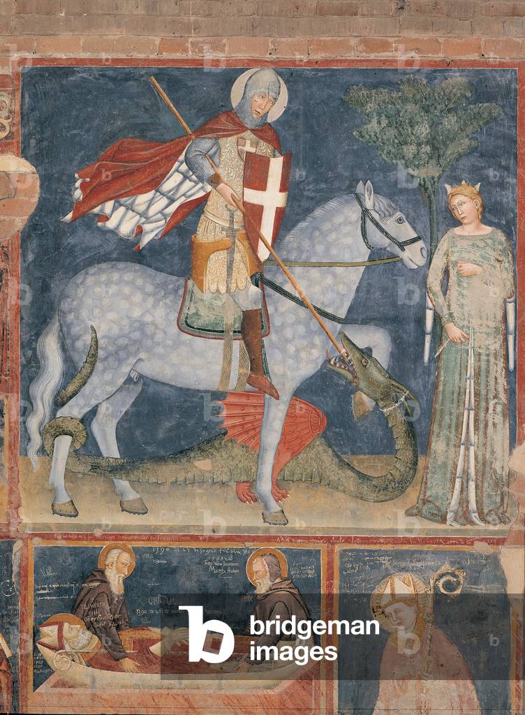 St George and the Princess, (fresco)