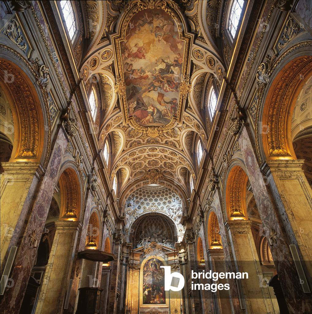 Church of St. Louis of the French (Chiesa di San Luigi dei Francesi), sketch by Giacomo Della Porta Giacomo and Domenico Fontana, 1518 - 1589, 16th Century