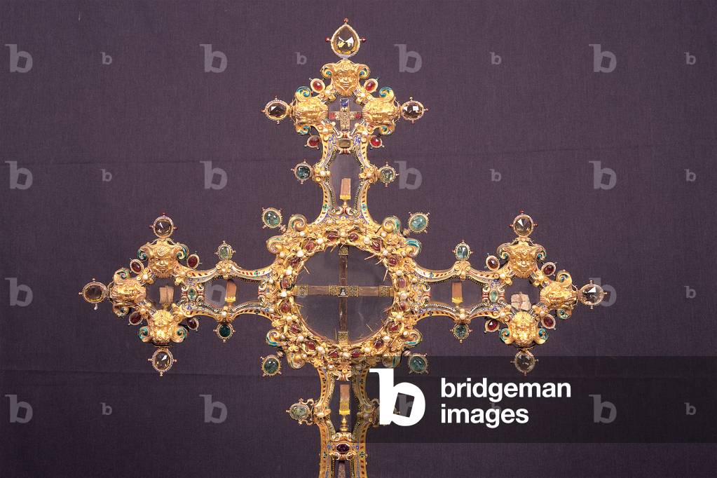 Reliquary Cross, 1618 (embossed and chased gold, enamels, miscellaneous gems)