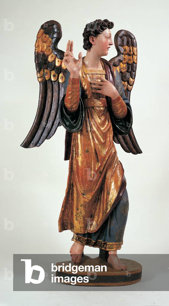 The Announcing Angel, 1534 (wood carved, gilded and partially silver, covered)
