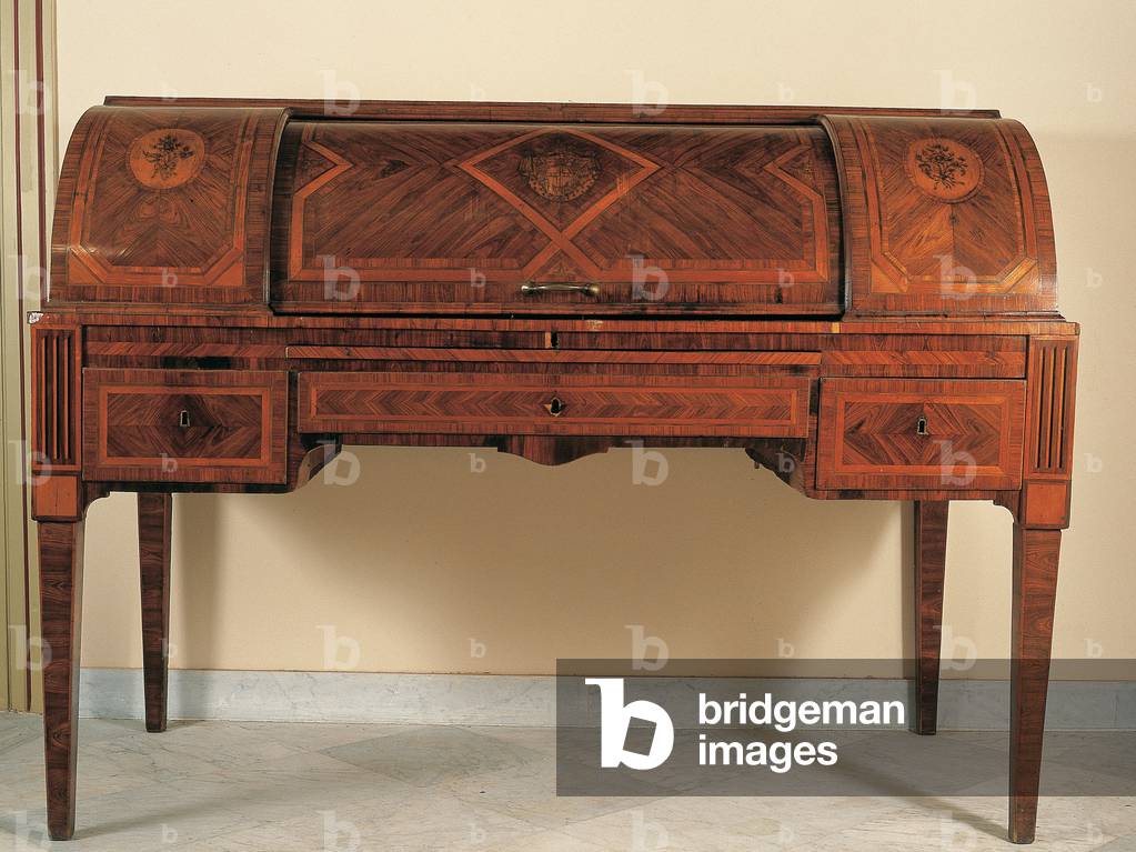 Desk (Scrivania), by Sicilian manifactory, 18th Century, inlaid wood