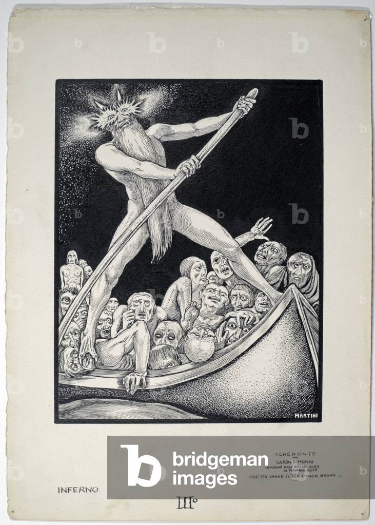 Dantesque Album (Album Dantesco), 1920-30 (pencil, Indian ink, gouache)