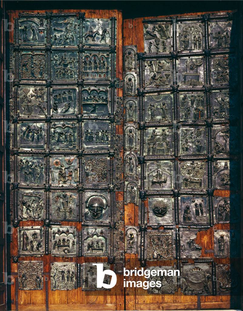 San Zeno church bronze door panels, 1138 (Bronze)