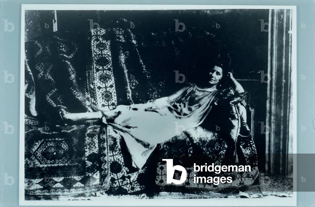 Photo of Olga Levi - called Venturina by D'Annunzio - at the Casetta Rossa