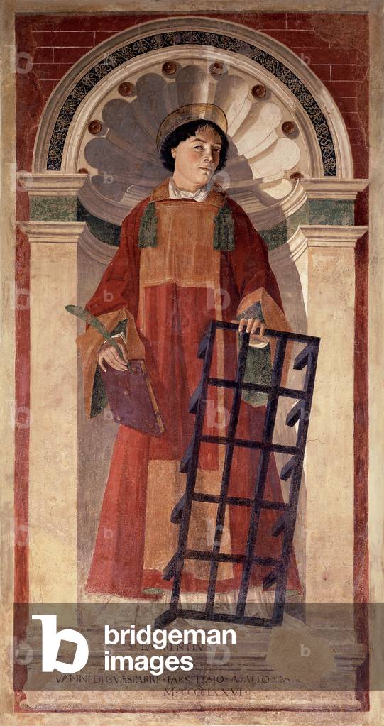 St Lawrence, 1467 (fresco)