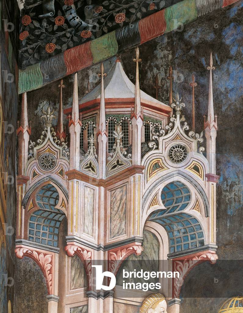 Astronomy (Astronomia), by a collaborator of Gentile di Niccolò known as Gentile da Fabriano, 1407 - 1410, 15th Century, fresco