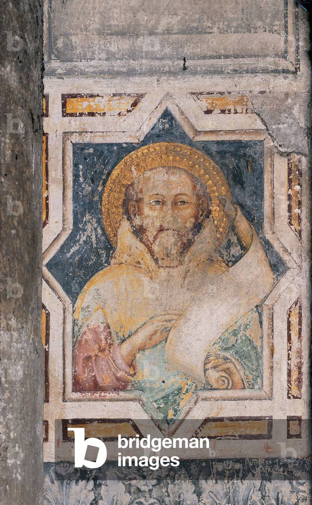 Monk Saint, (fresco)