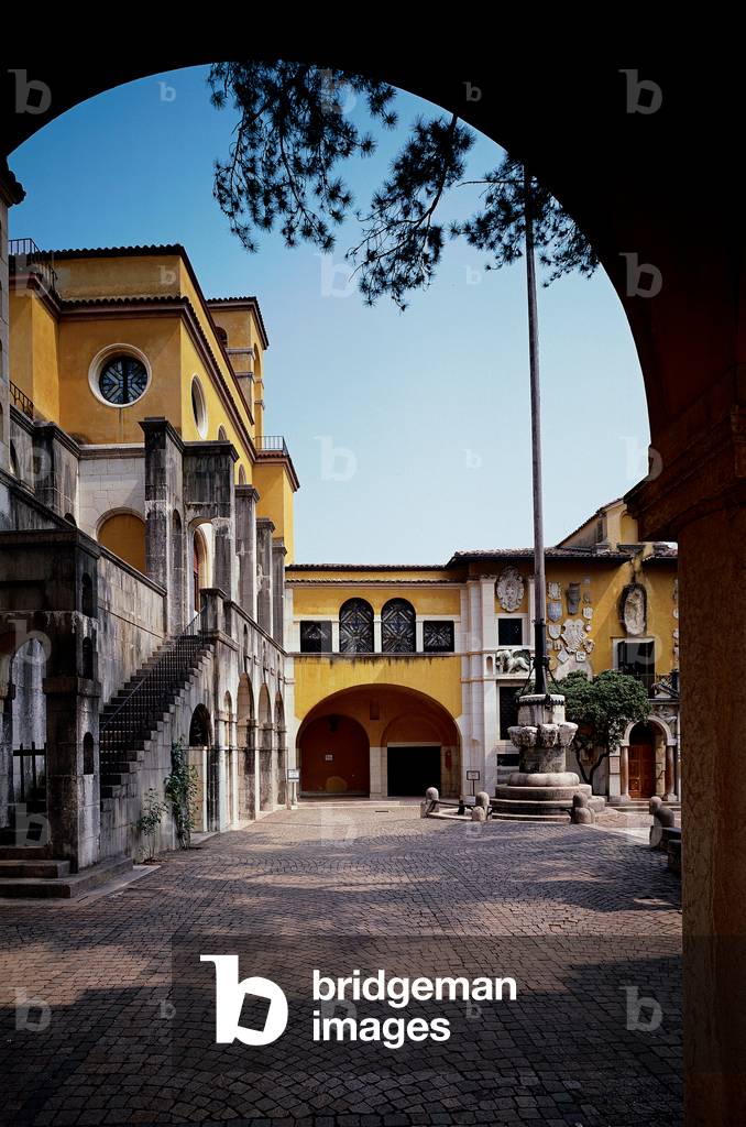 Vittoriale: Piazza Dalmata and `La Priora' (D'Annunzio's House), 1921 - 1923