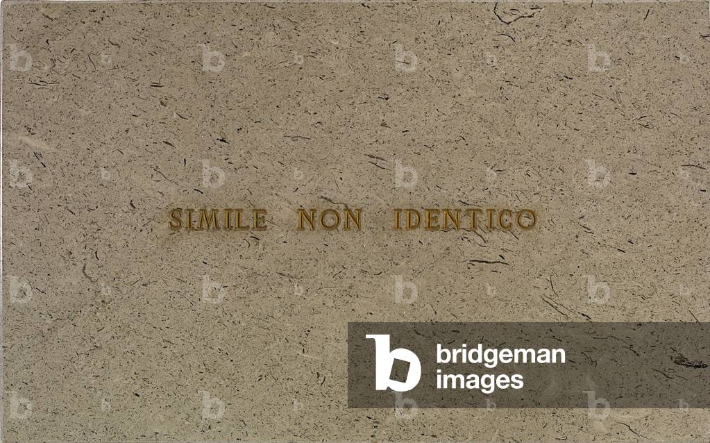 Similar, but not the Same (Simil, non identico), 1971 (marble plaques)