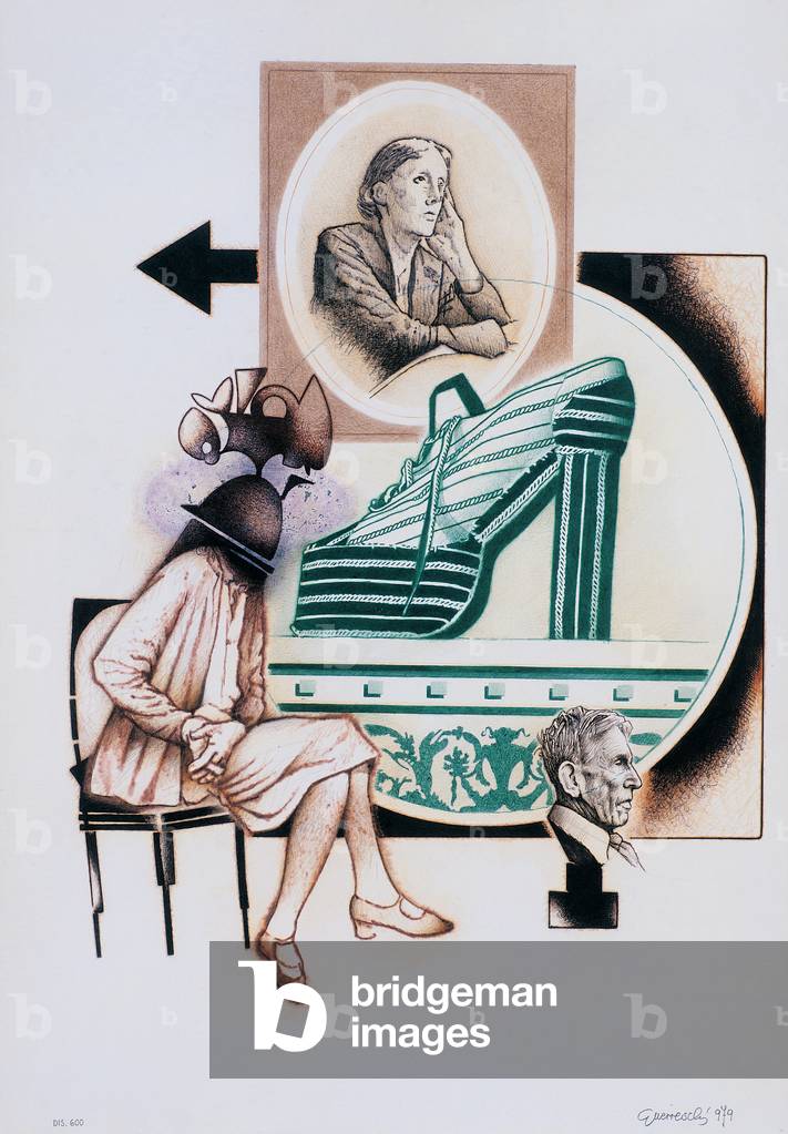 Leonard, Virginia and Other, 1979 (mixed media on paper)