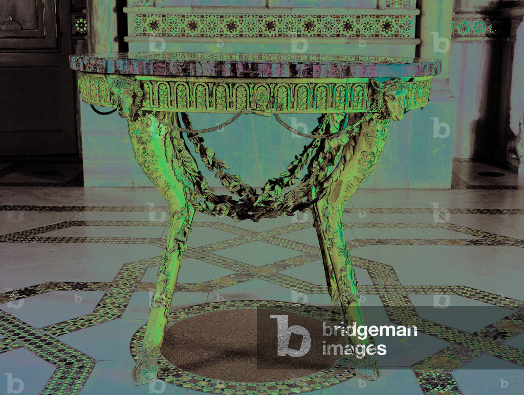 Table, by Neapolitan manufacture, 1780 - 1799, 18th century, (carved and gilded wood)