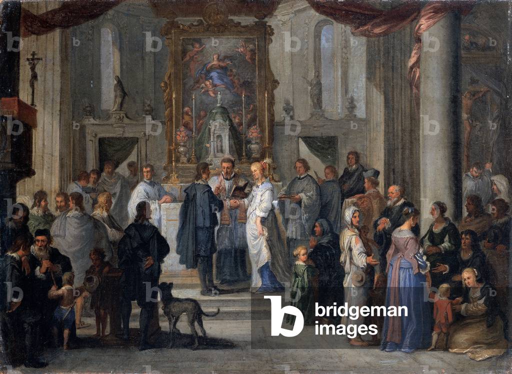 Marriage, (oil on canvas)