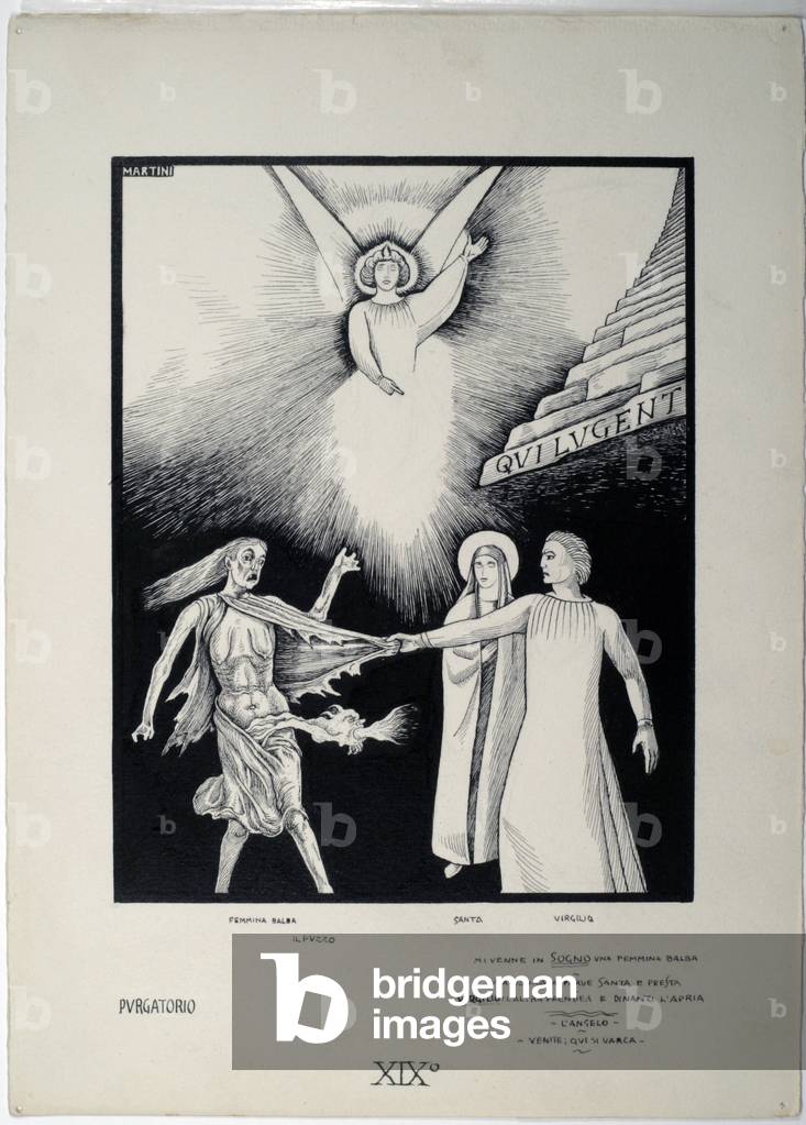 Dantesque Album (Album Dantesco), 1920-30 (pencil, Indian ink, gouache)