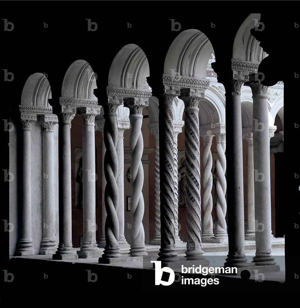 Cloister of San Giovanni in Laterano (St John Lateran), 1215 - 1232 (marble and glass inlaid)