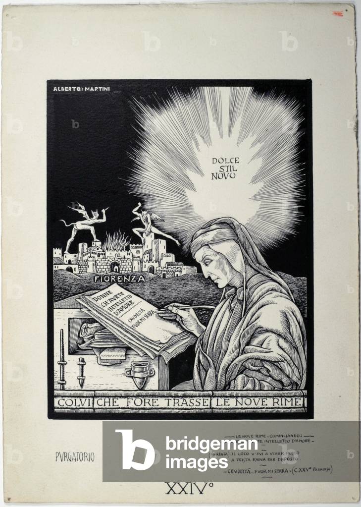 Dantesque Album (Album Dantesco), 1920-30 (pencil, Indian ink, gouache)