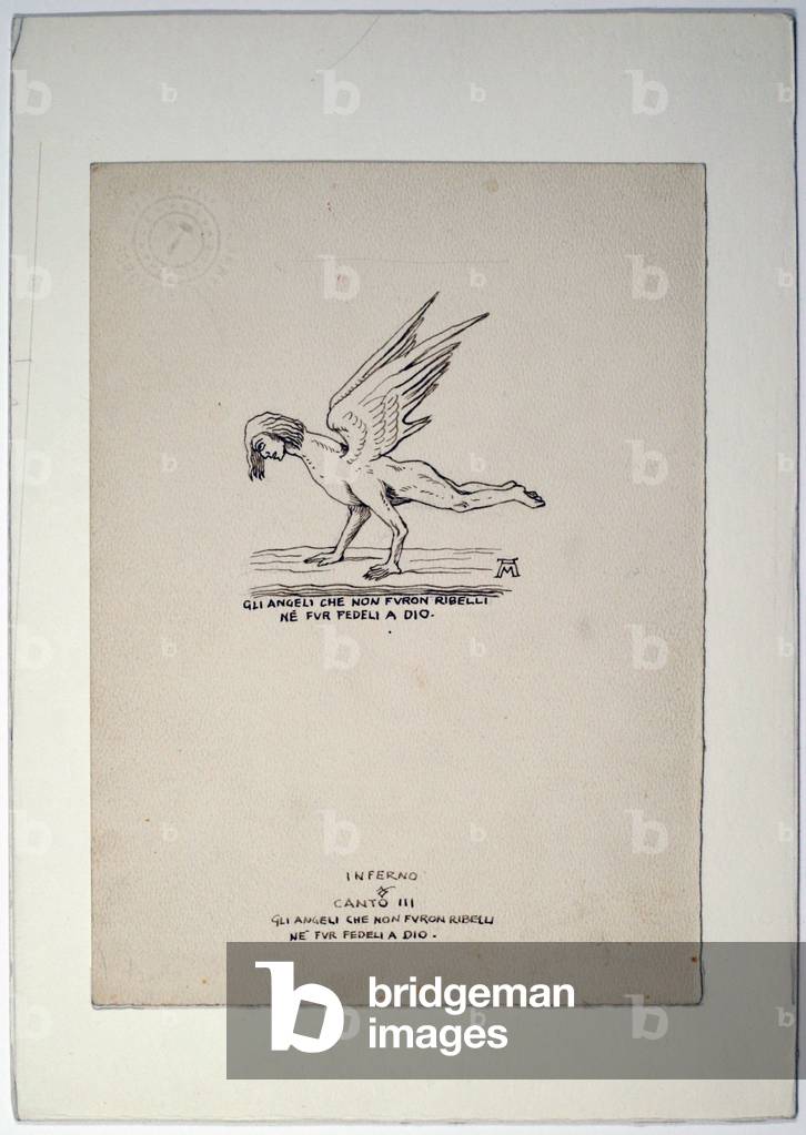 Dantesque Album (Album Dantesco), 1920-30 (pencil, Indian ink, gouache)