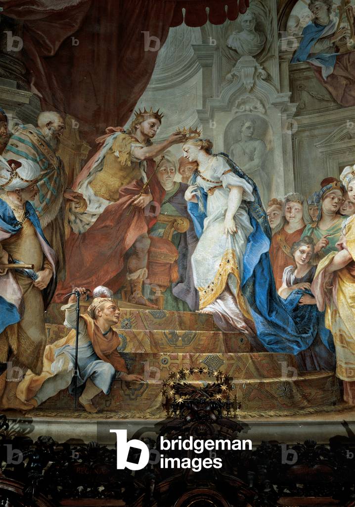 Stories of Esther: Coronation of Esther, 1698 - 1700 (fresco)